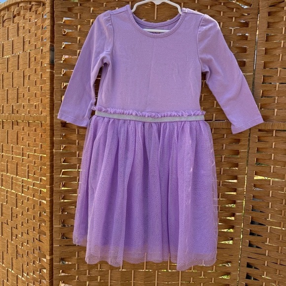 Toddler Girl 5T (1 is XS 4/5) Winter Dress Bundle Green / Pink / Purple - Picture 6 of 14